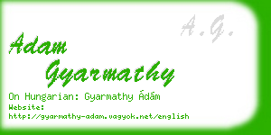 adam gyarmathy business card